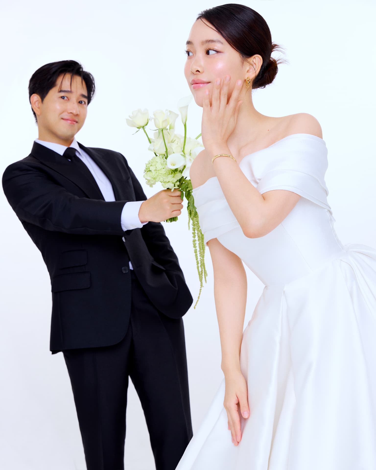 신랑 신부의 웨딩 사진 5
