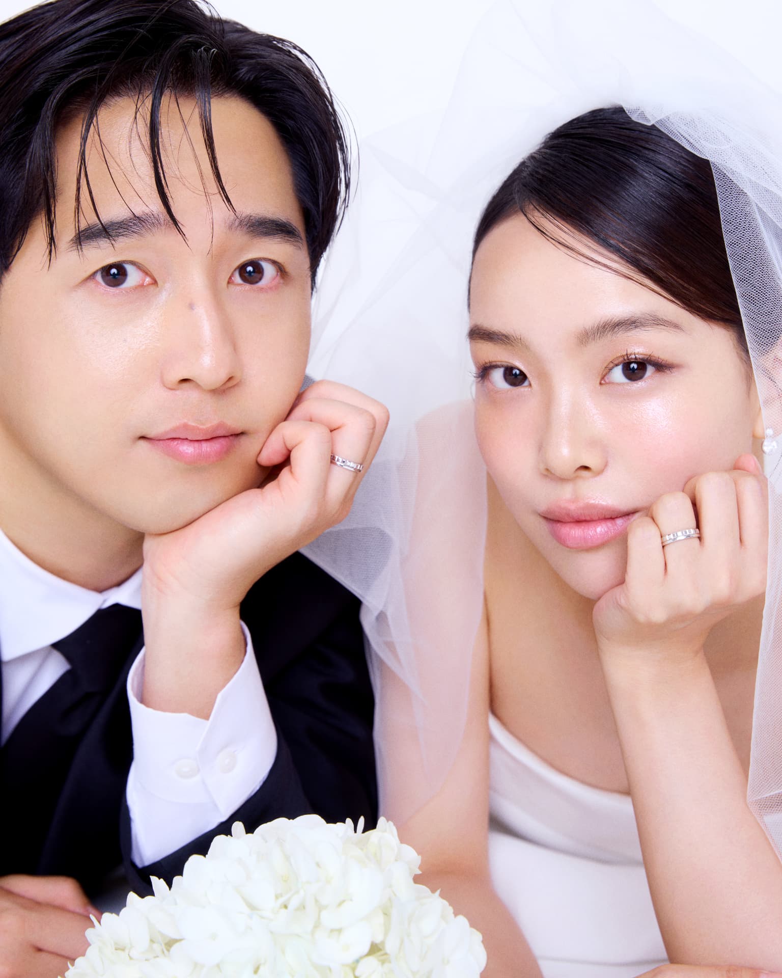신랑 신부의 웨딩 사진 6